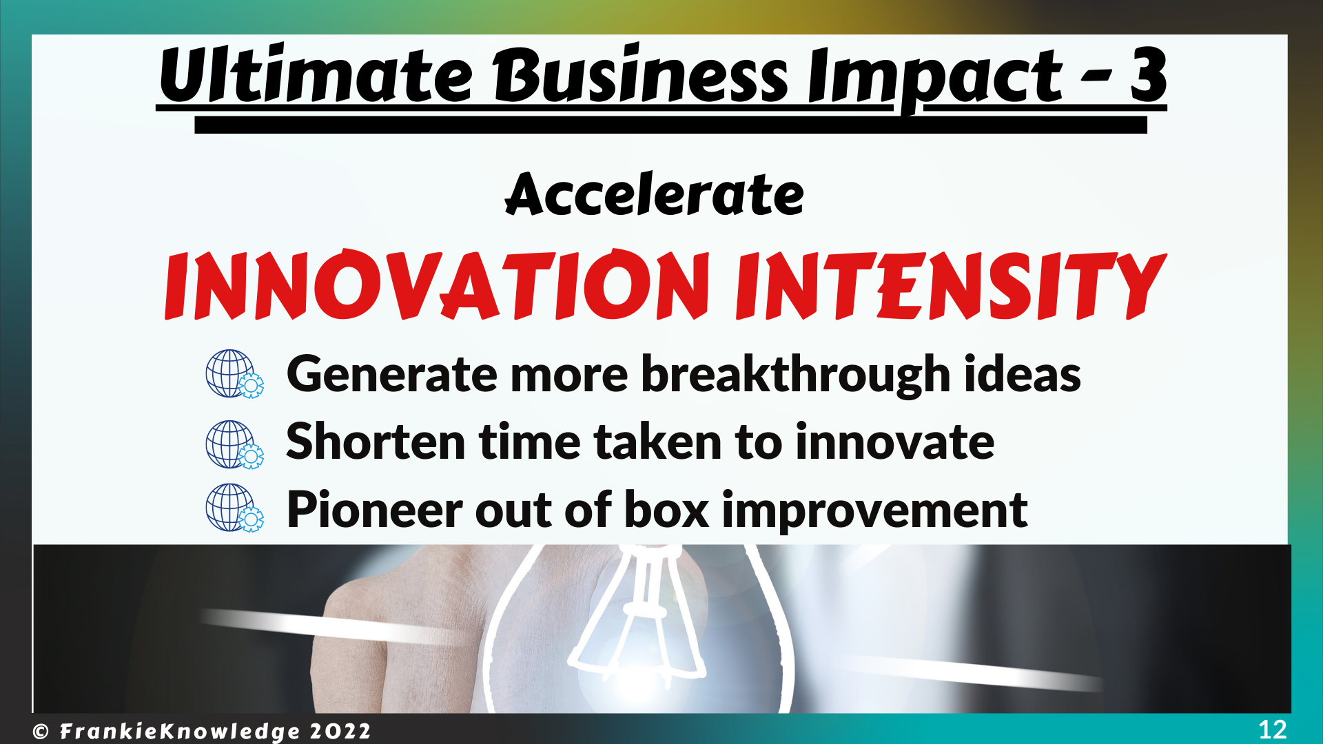 FrankieKnowledge provides Top Notch Advisory Solution to Accelerate  INNOVATION INTENSITY of your Family Business Enterprise