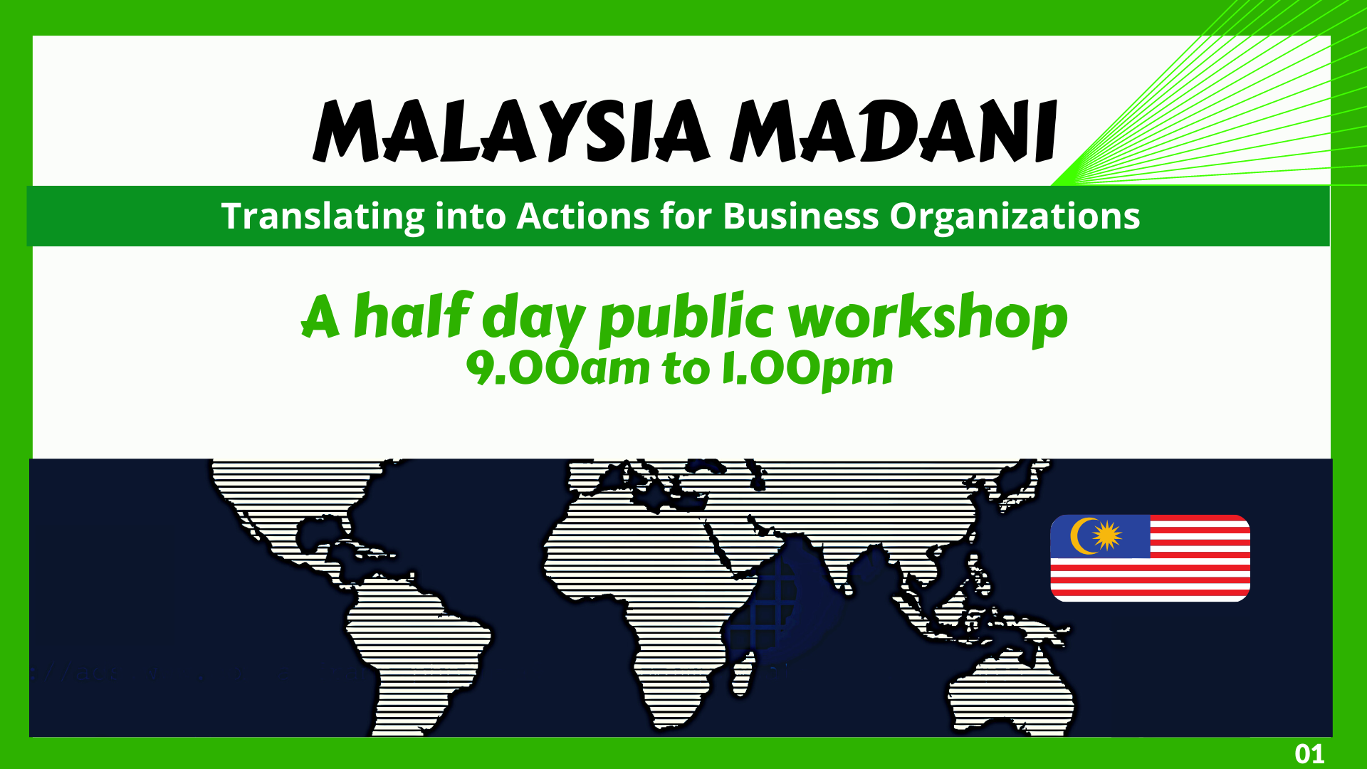 Malaysia Madani Public Workshop exclusively by FrankieKnowledge - Translating into Actions for Business Organizations