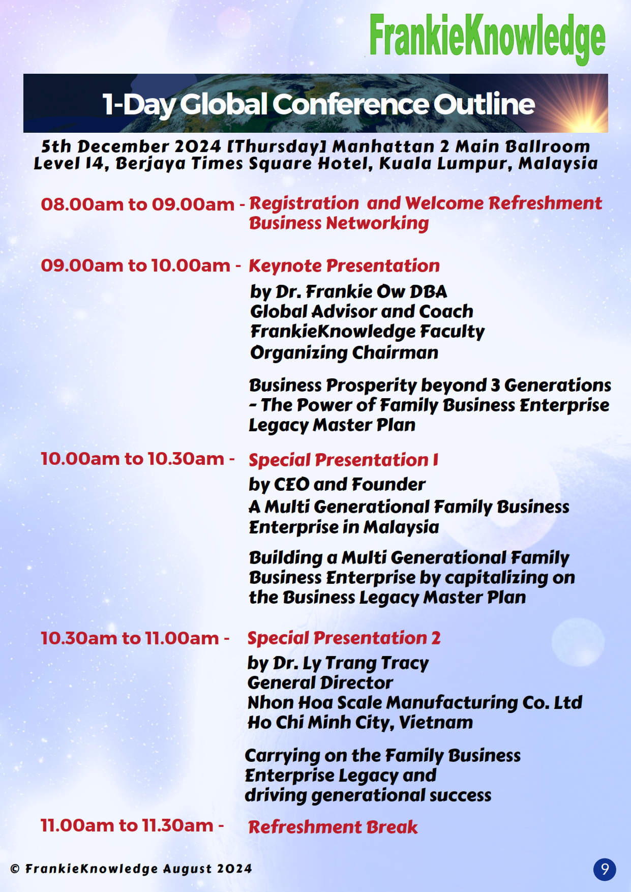 2024 Family Business Enterprise Global Conference by FrankieKnowledge Malaysia_009