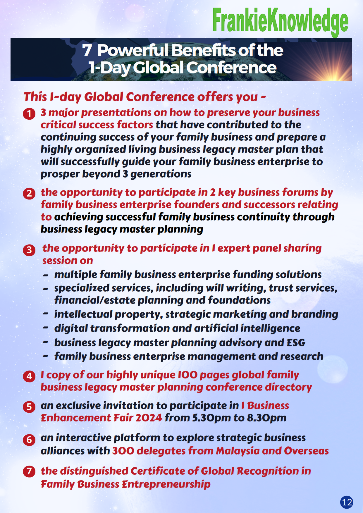 2024 Family Business Enterprise Global Conference by FrankieKnowledge Malaysia_012